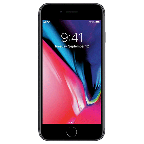 iPhone 8 Space Gray front view