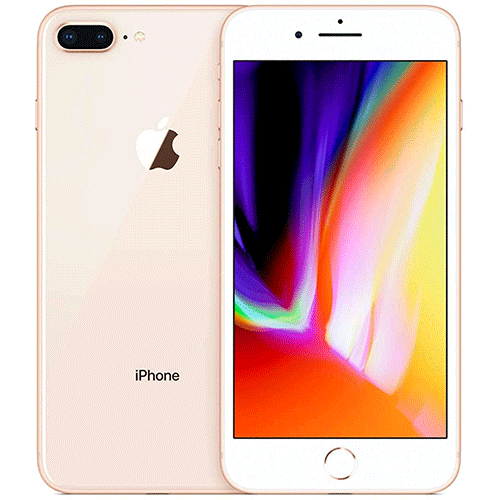 iPhone 8 Plus Gold front & Back View
