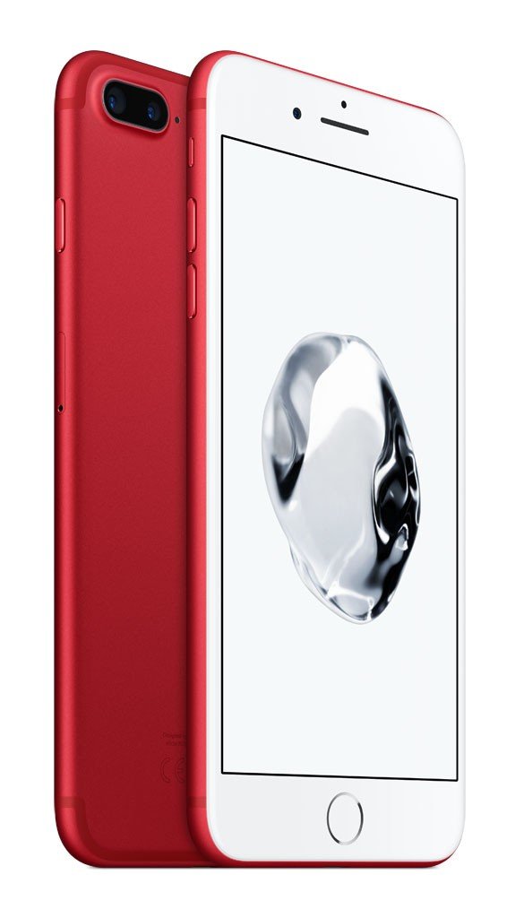 iPhone 7 plus Red Front & Back View