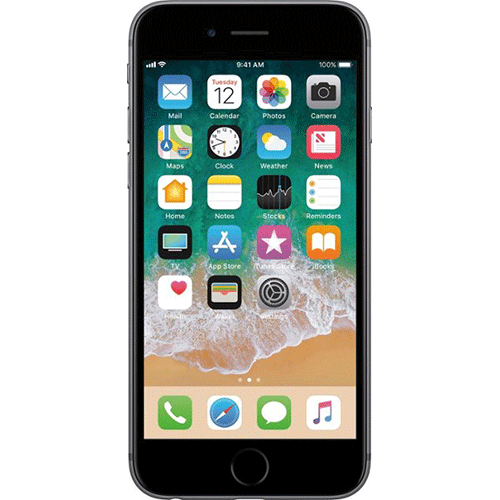 iPhone 6s plus Space Gray Front View