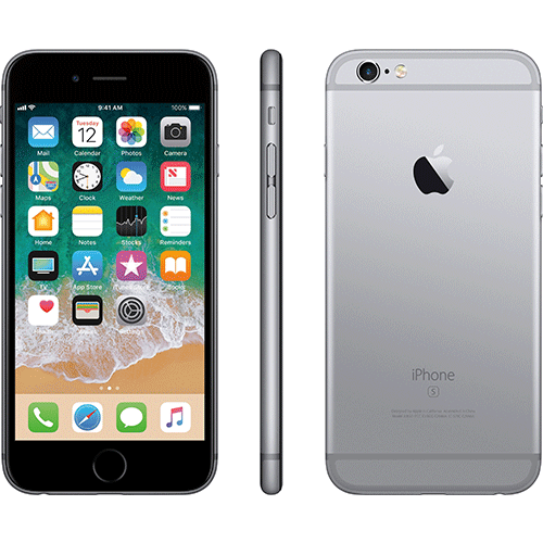 iPhone 6s Space Gray Front & Back View