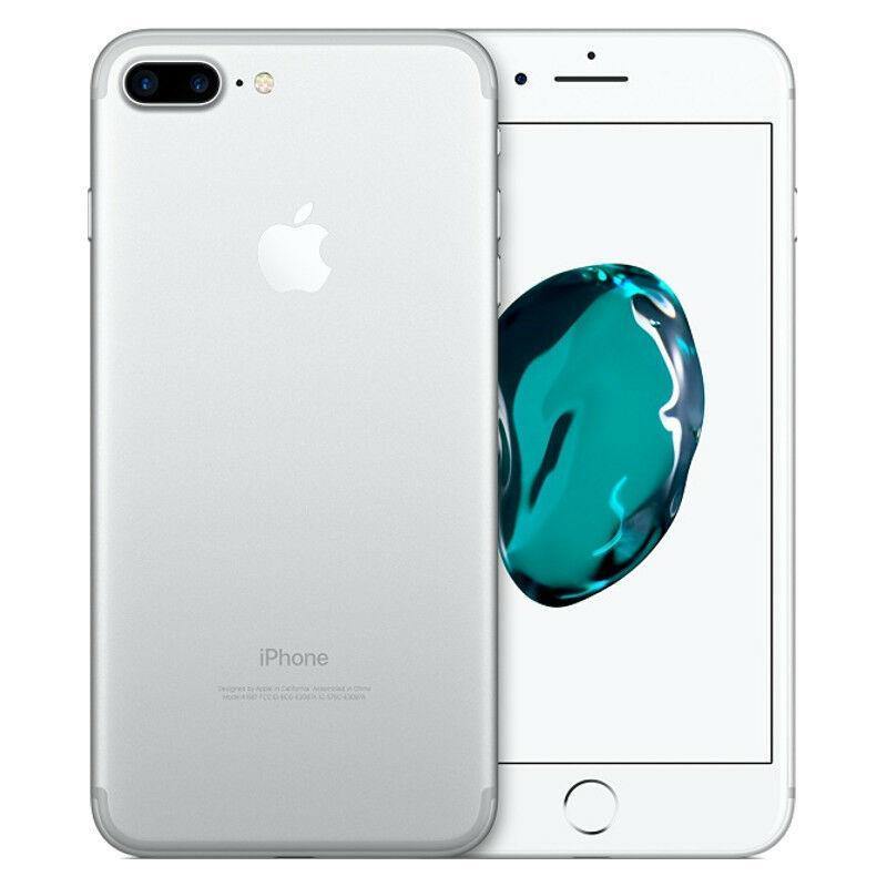 iPhone 7 plus Silver Front & Back View